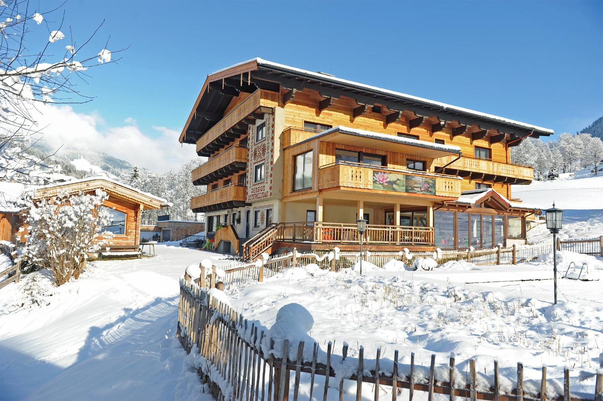 Ski In Ski Out Hotel Unterellmau ซาลบาคฮินเทอร์เกลมม์ ภายนอก รูปภาพ