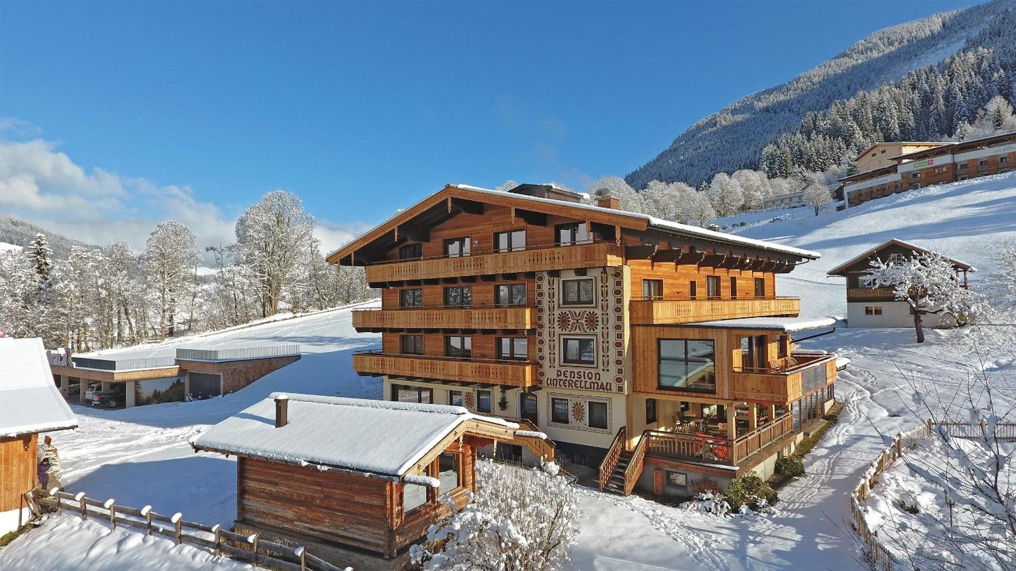 Ski In Ski Out Hotel Unterellmau ซาลบาคฮินเทอร์เกลมม์ ภายนอก รูปภาพ